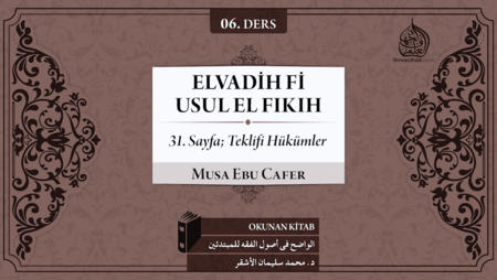 06. Ders: 31. Sayfa; Teklifi Hükümler