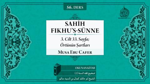 56. Ders: 3. Cilt 33. Sayfa; Örtünün Şartları