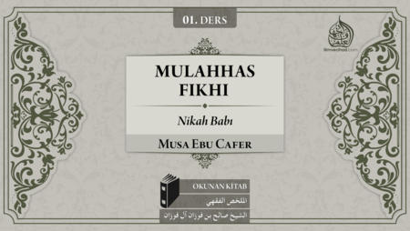 01. Ders: Nikah Babı